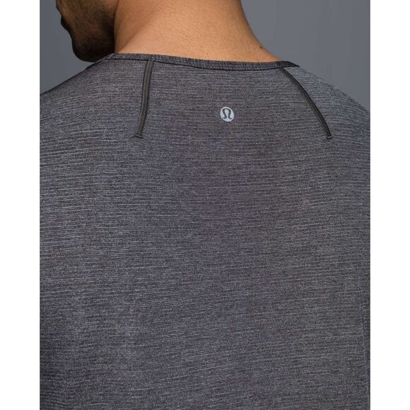 LULULEMON Men's Non-Stop Crew In Heathered Black - Picture 5 of 10